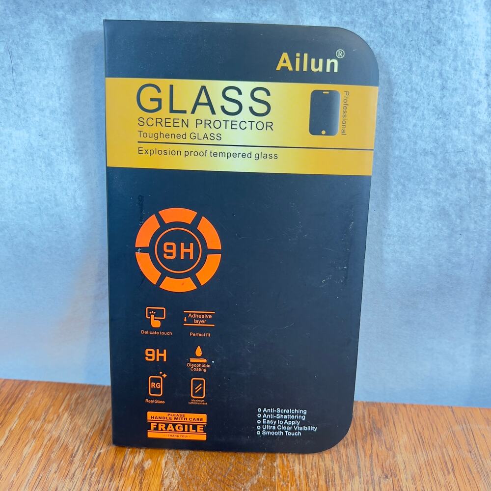 Ailun Tempered Glass Screen Protector 9H Contains One Screen + Install Supplies